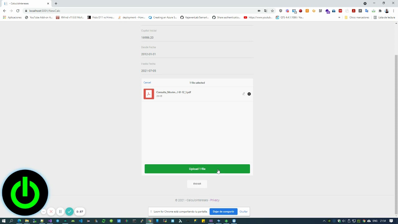 calculadora intereses artículo 20 ley contrato seguro
