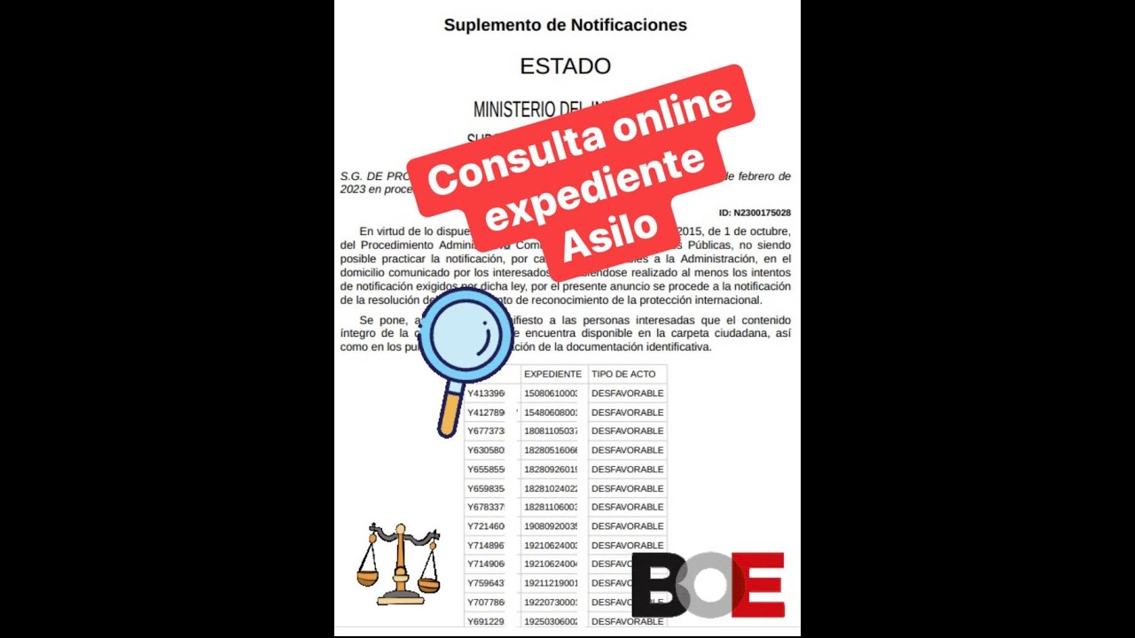 como saber mi resolucion de asilo