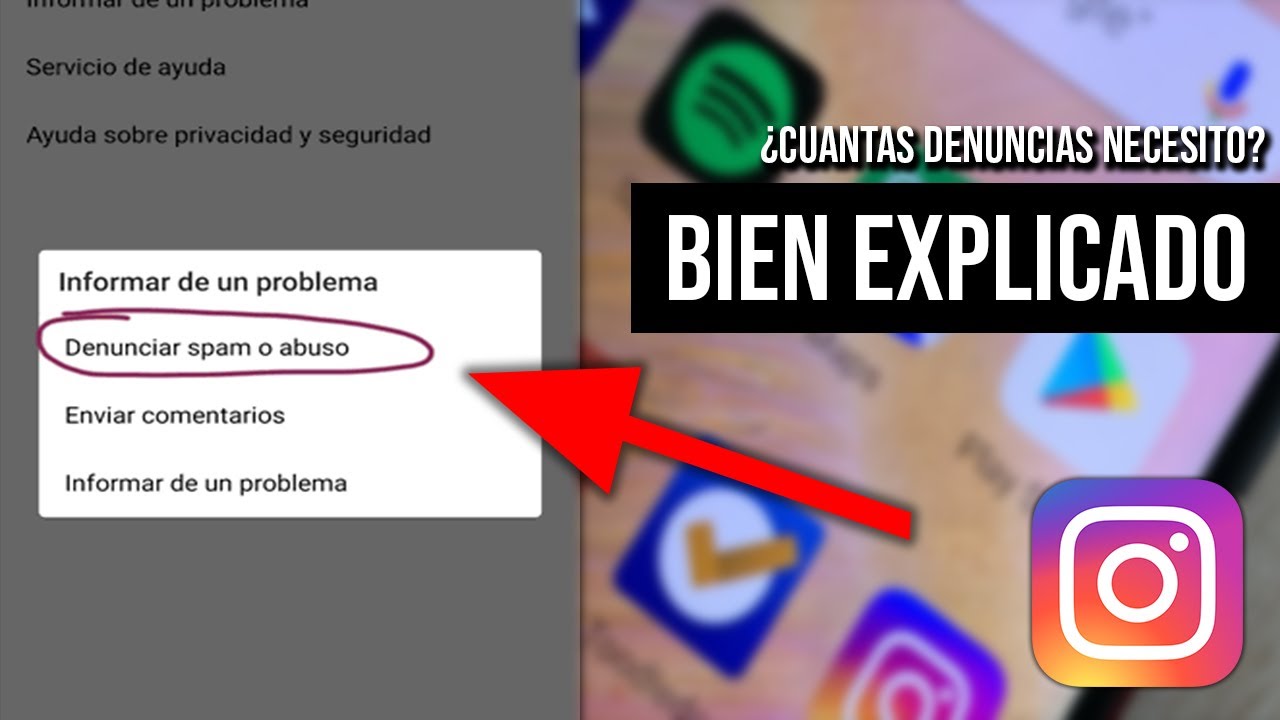 con cuantas denuncias te quitan la cuenta de instagram