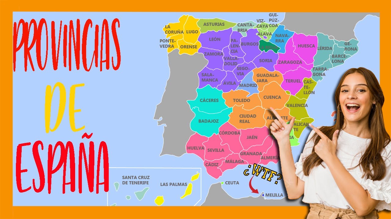 mapa politico de españa en blanco