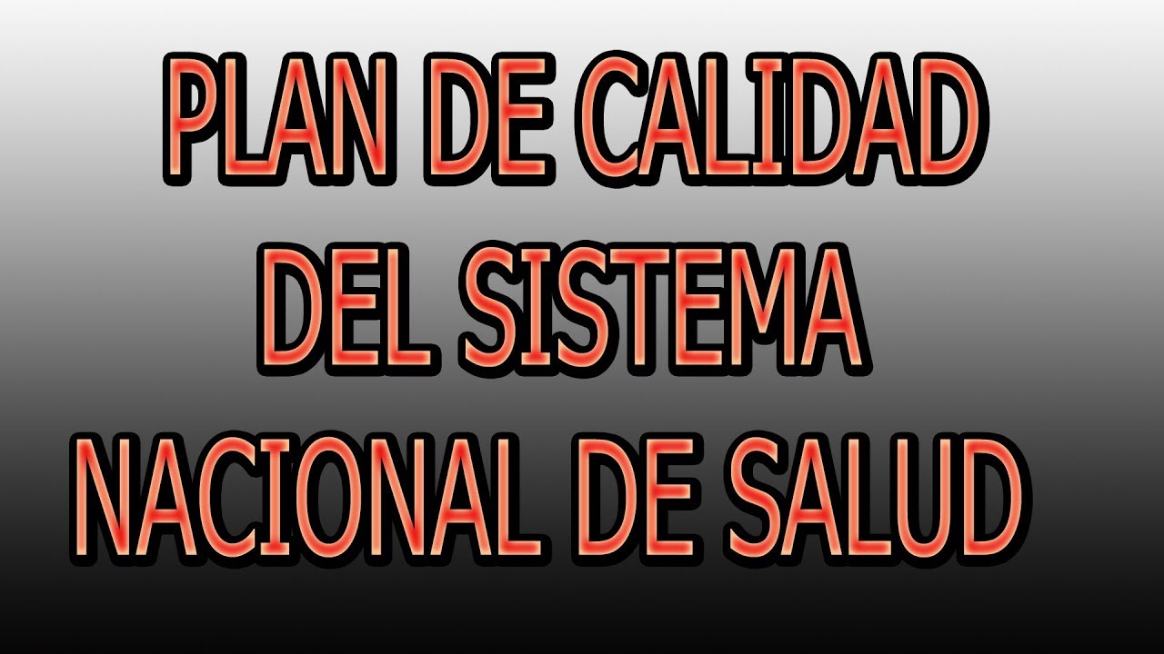 plan de calidad del sistema sanitario público de andalucía