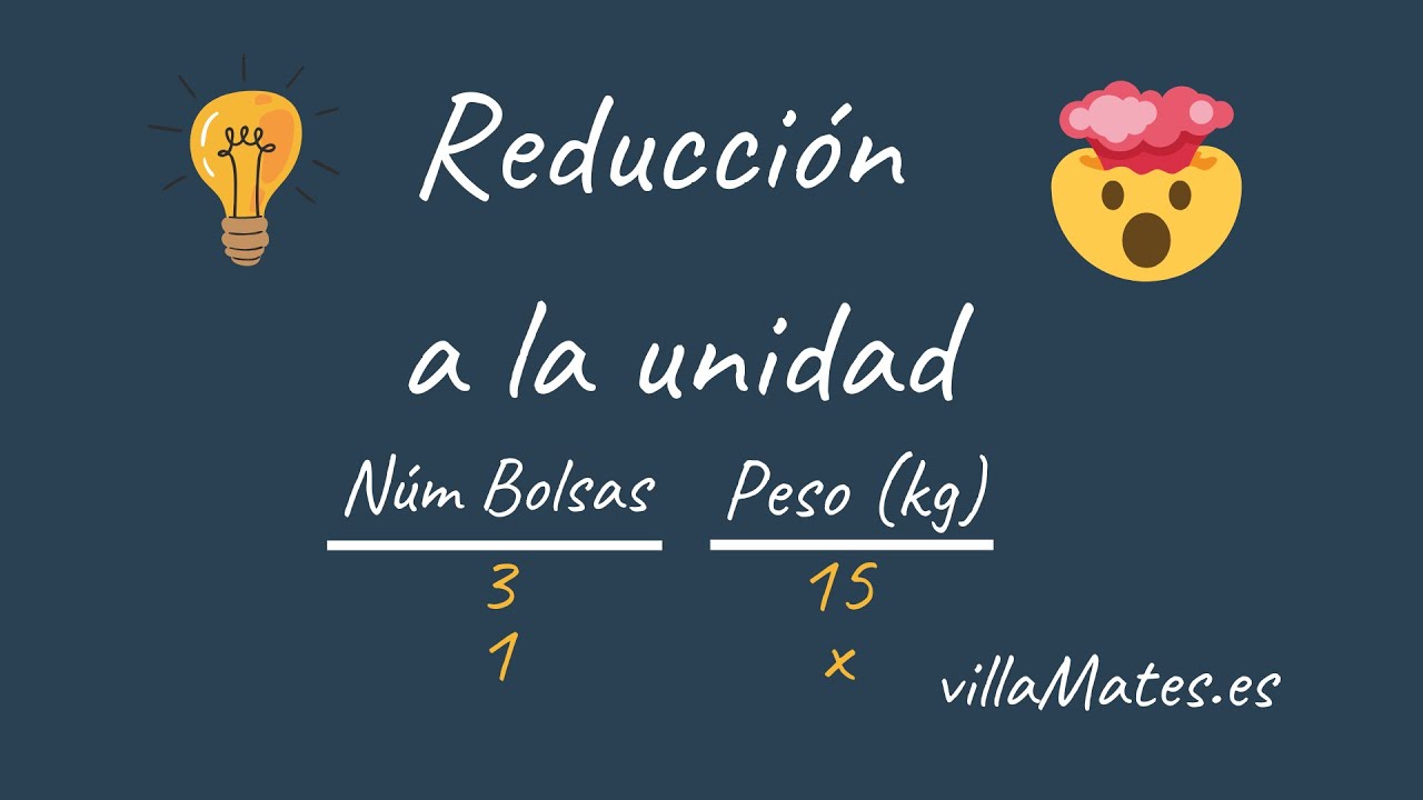 reduccion a la unidad 6 primaria