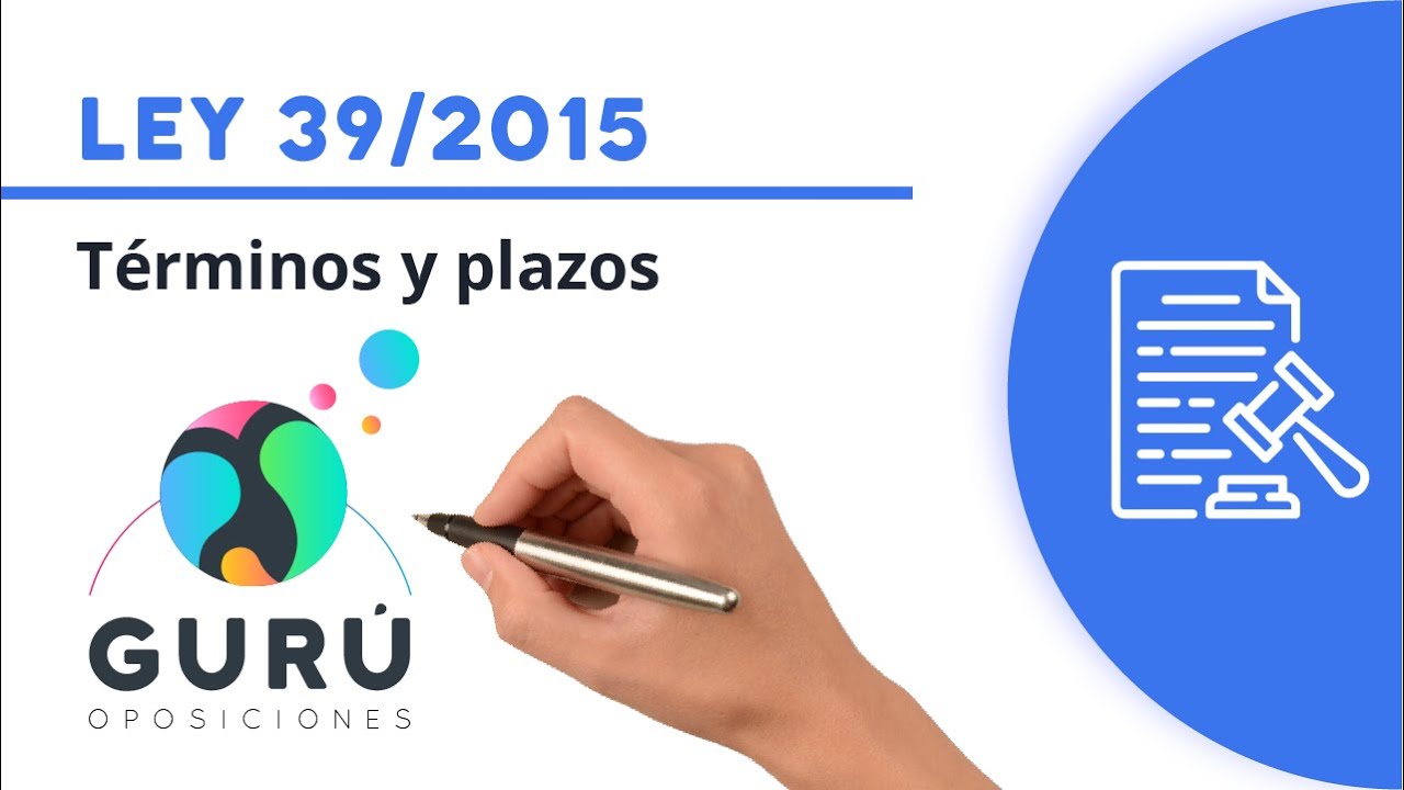 terminos y plazos ley 39 2015 esquema