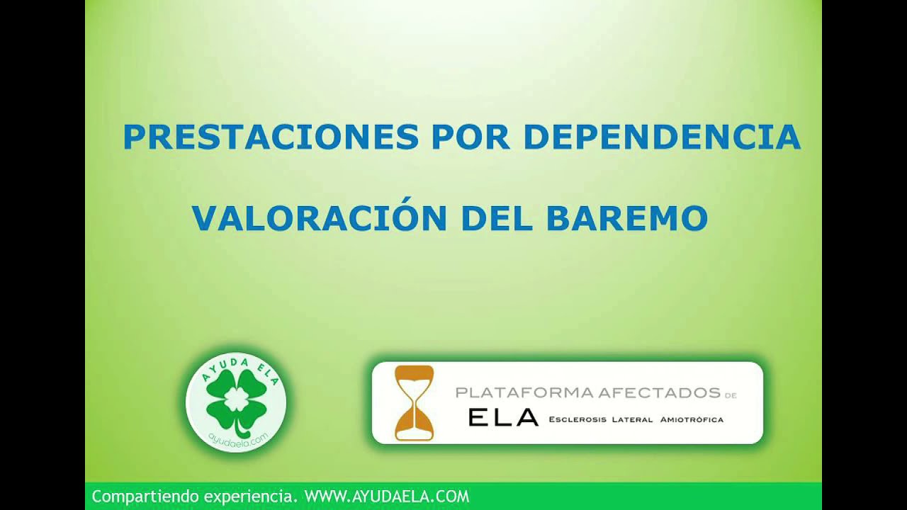 baremo de valoración de la dependencia