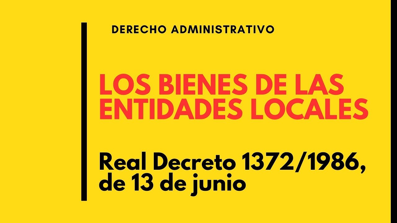 bienes de las entidades locales esquema