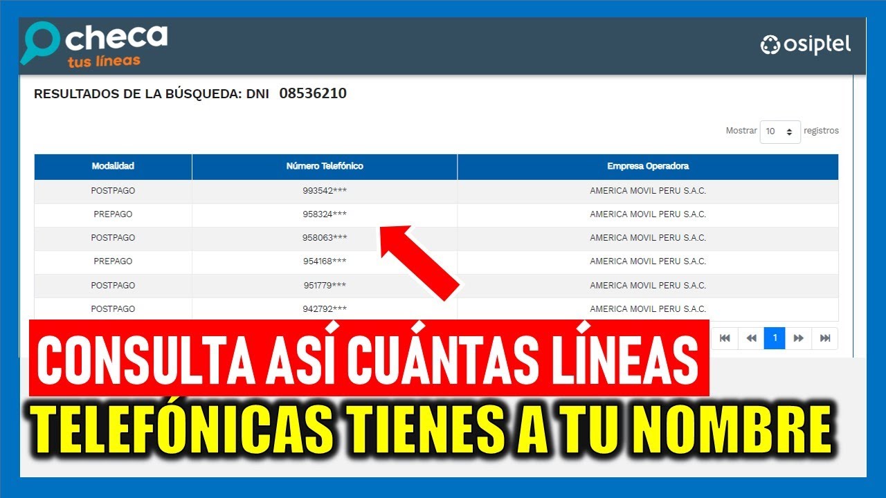 como saber cuántas líneas tengo a mi nombre en españa