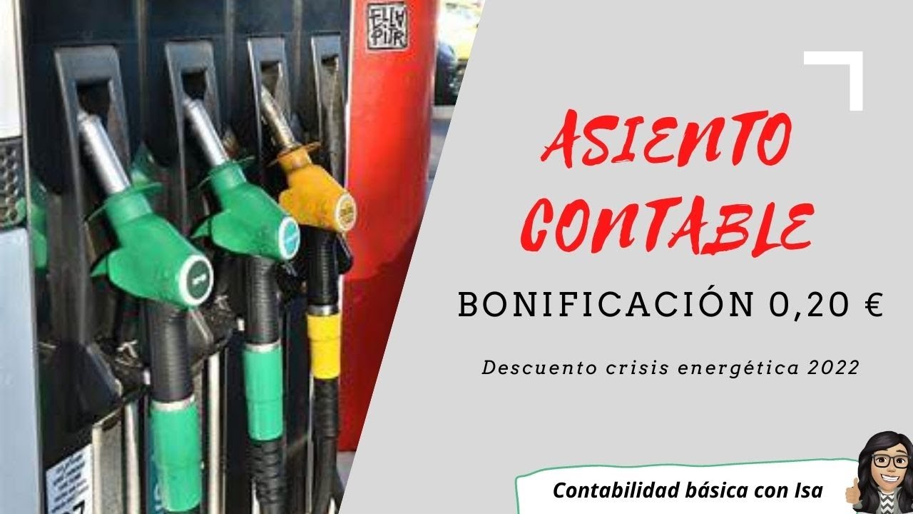 como se contabiliza la bonificacion de gasoil