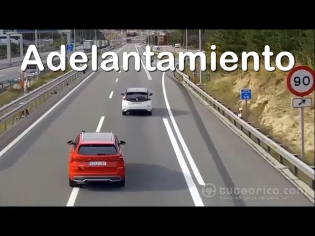 el conductor que efectúe un adelantamiento