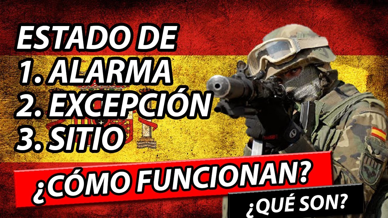 estado alarma excepcion y sitio esquema
