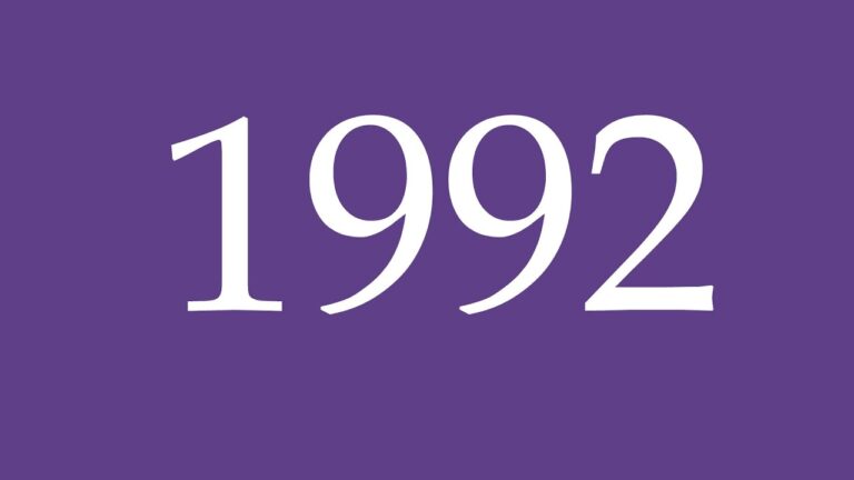 How Do You Say 1992 In Spanish