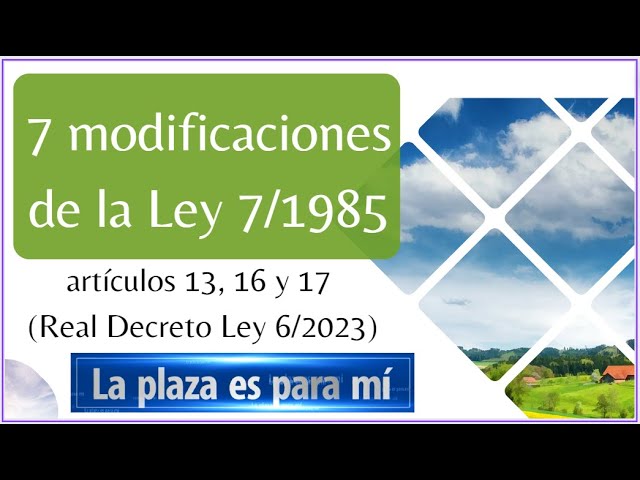 ley 5/1985 de 16 de mayo