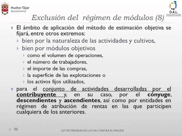 ley 7/2012 de 29 de octubre