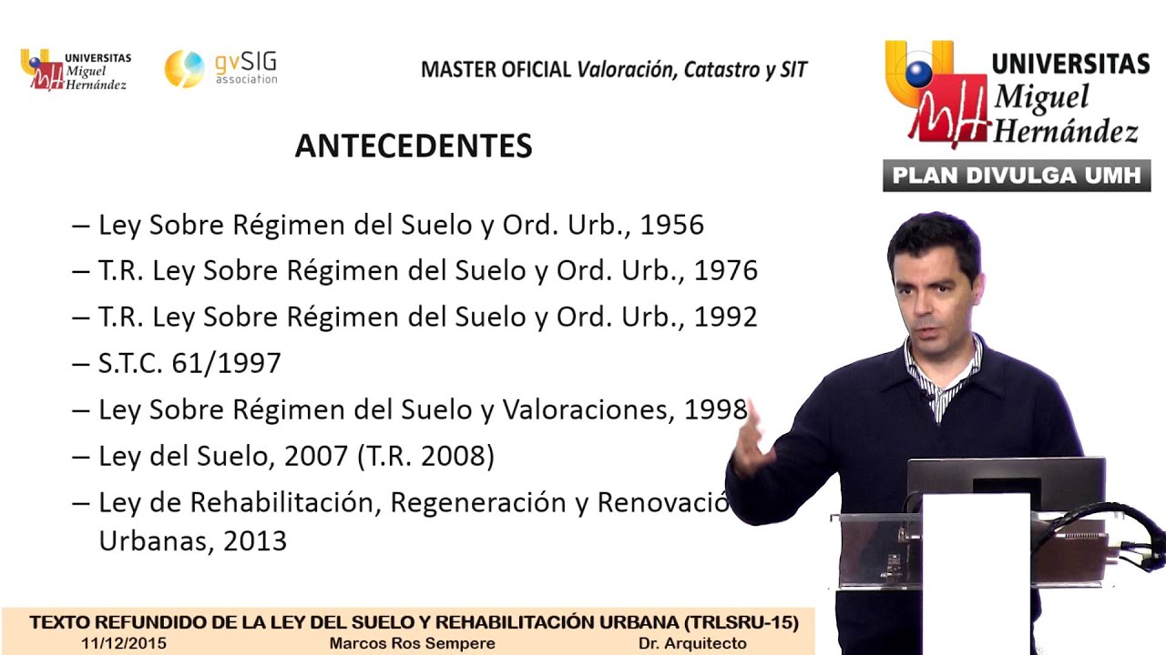 ley del suelo y rehabilitacion urbana