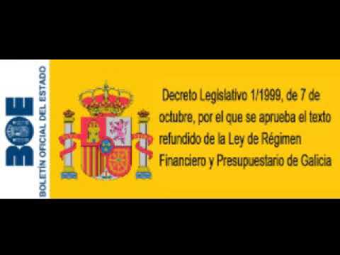 ley regimen financiero y presupuestario de galicia
