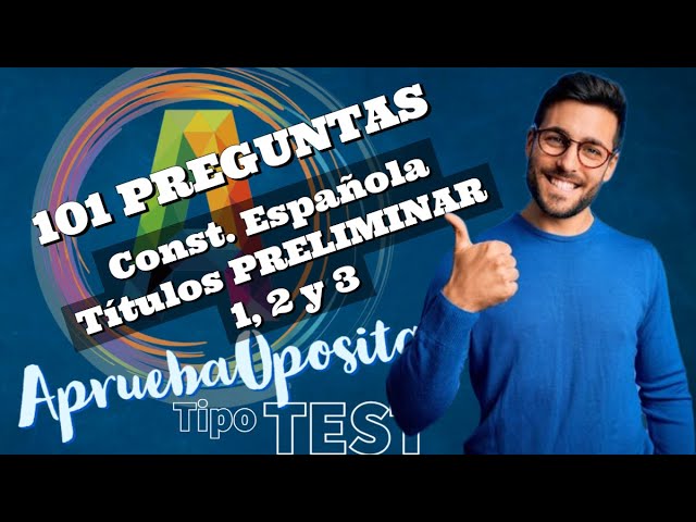 test de la constitucion española por titulos