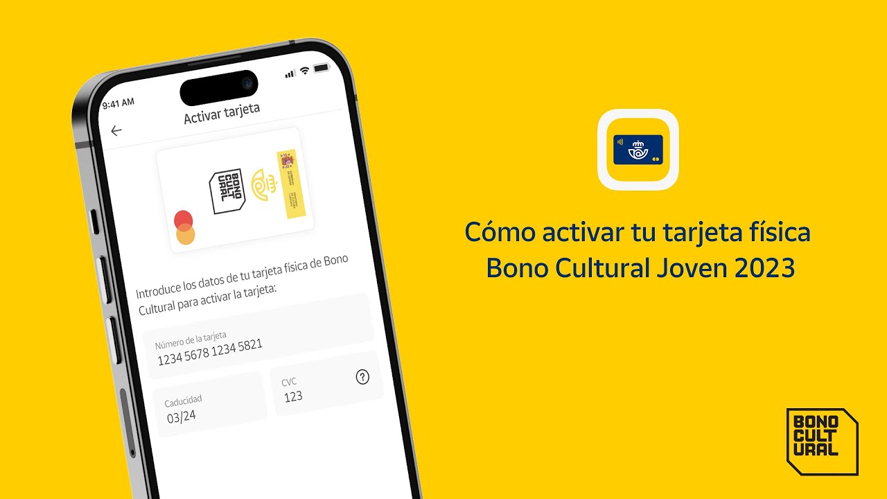 activar la tarjeta del bono cultural