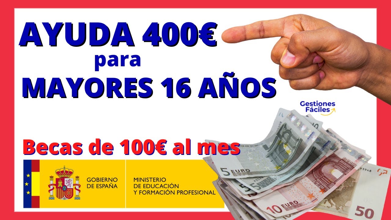 beca de 100 euros para estudiantes