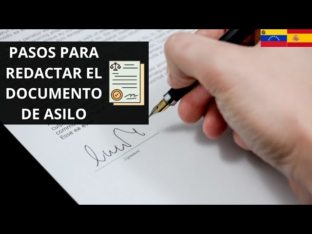 carta de exposicion de motivos para asilo