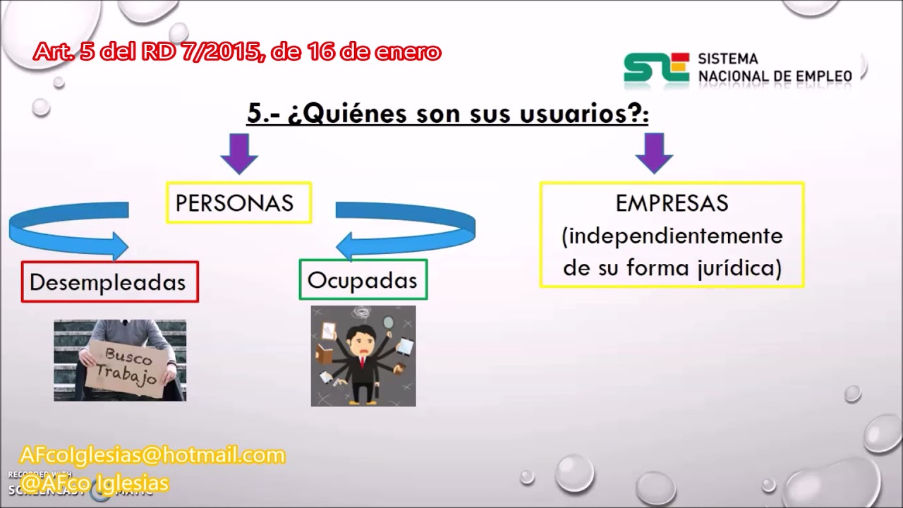 cartera común de servicios del sistema nacional de empleo
