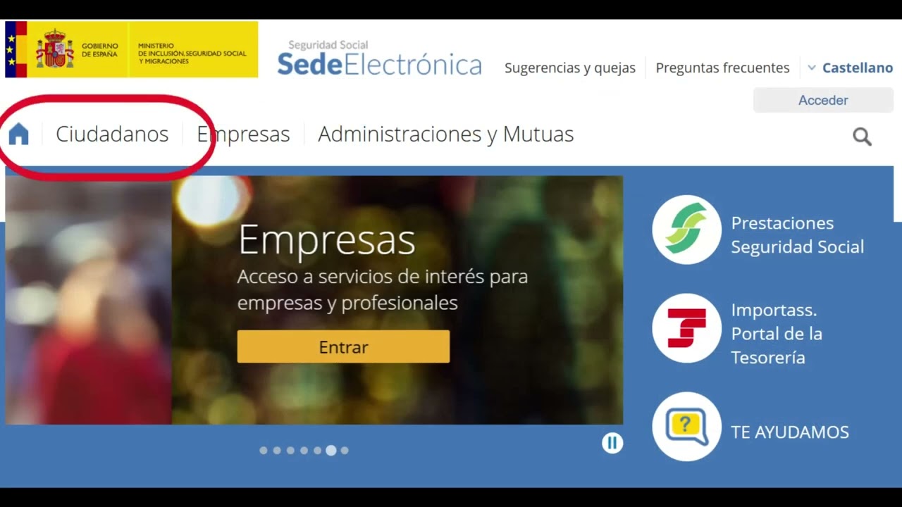 certificado integral de prestaciones via sms