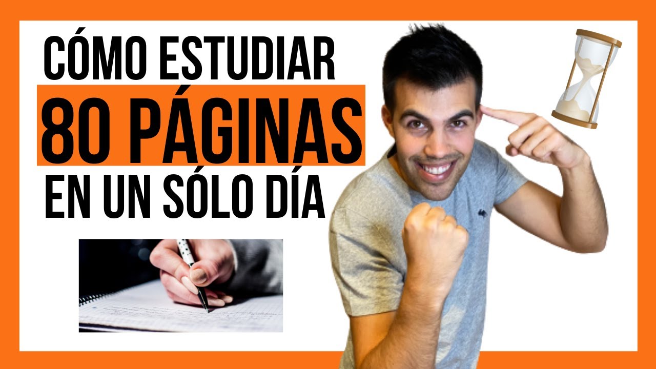 como estudiar 80 paginas en un dia