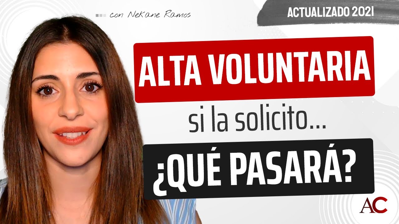 como pedir el alta voluntaria al inss