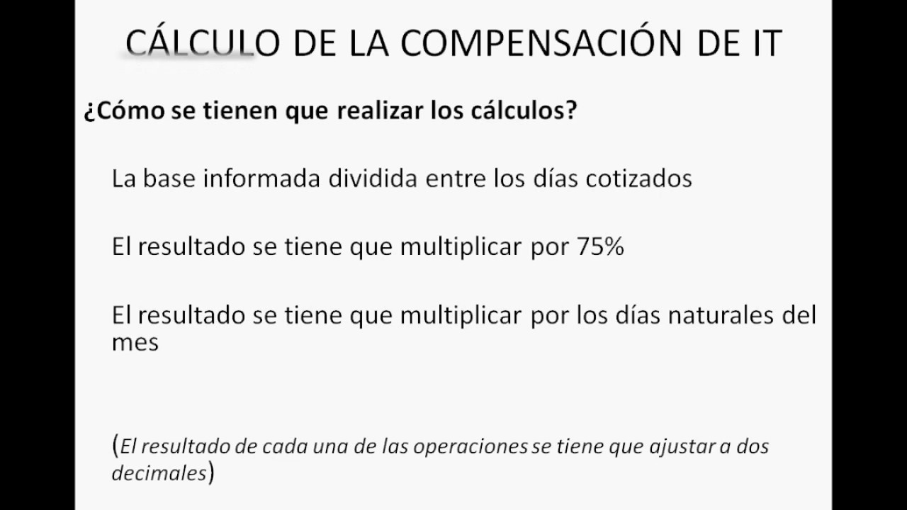 compensacion de it supera importe máximo