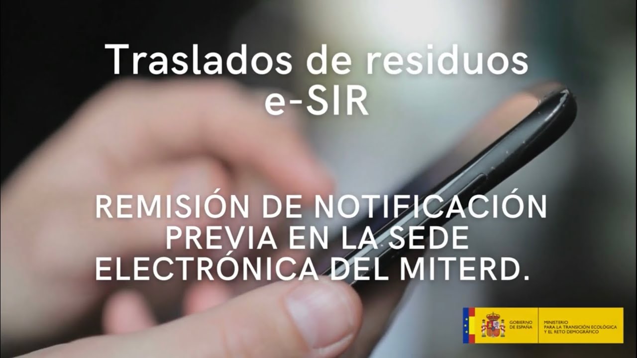documento de identificación de residuos sin notificación previa