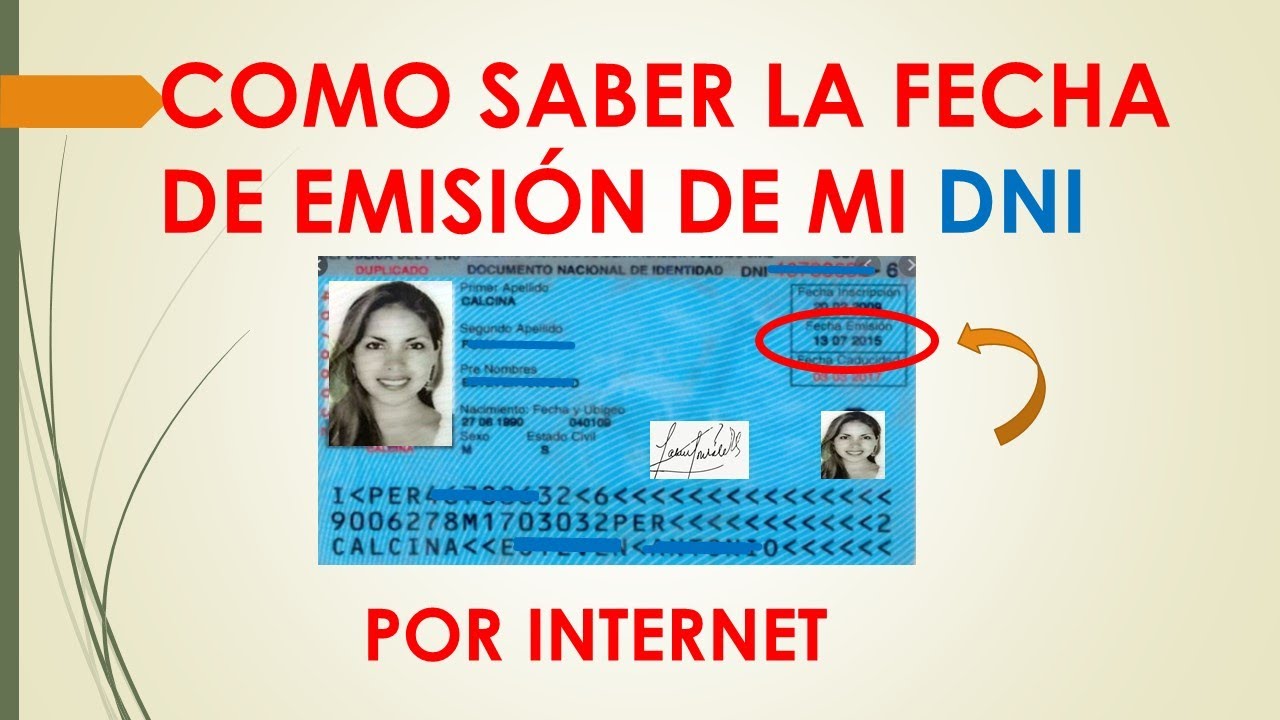 donde esta la fecha de emision del dni