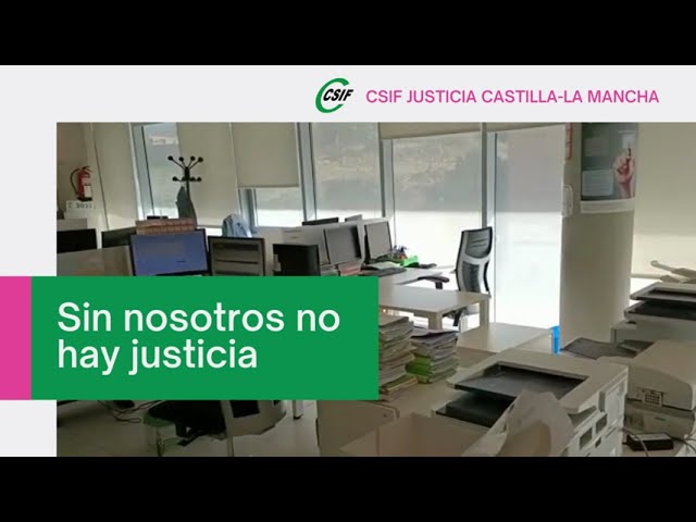 huelga funcionarios justicia castilla la mancha