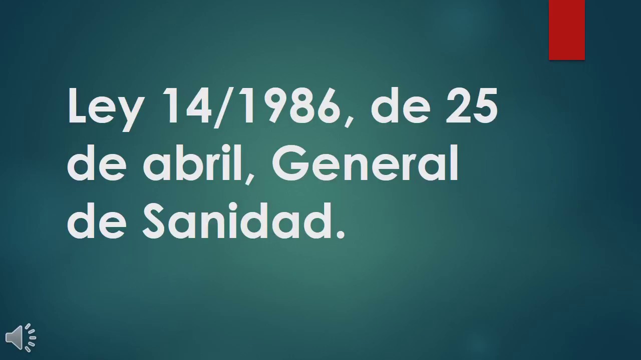 ley 14 1986 de 25 de abril