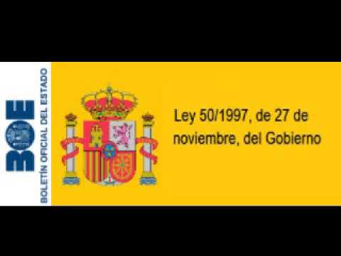 ley 50/1997 de 27 de noviembre