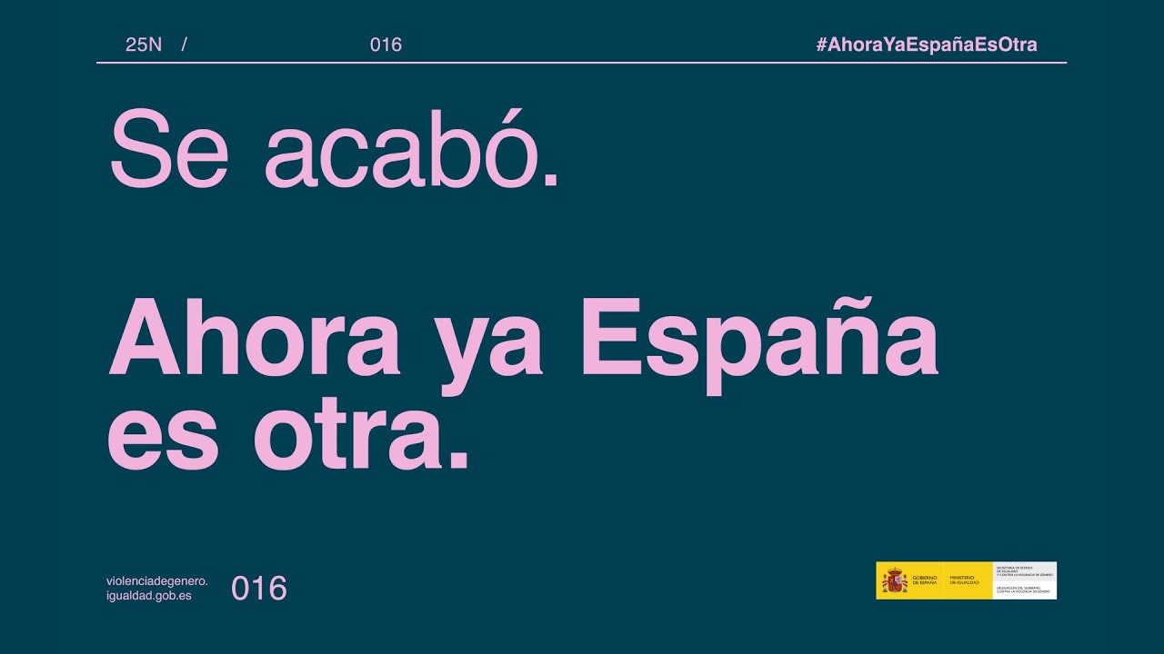 nuevo anuncio del ministerio de igualdad