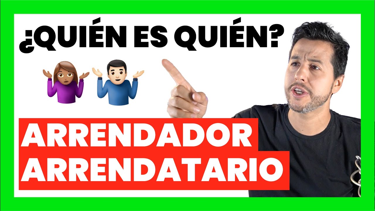 quien es el arrendador en un alquiler