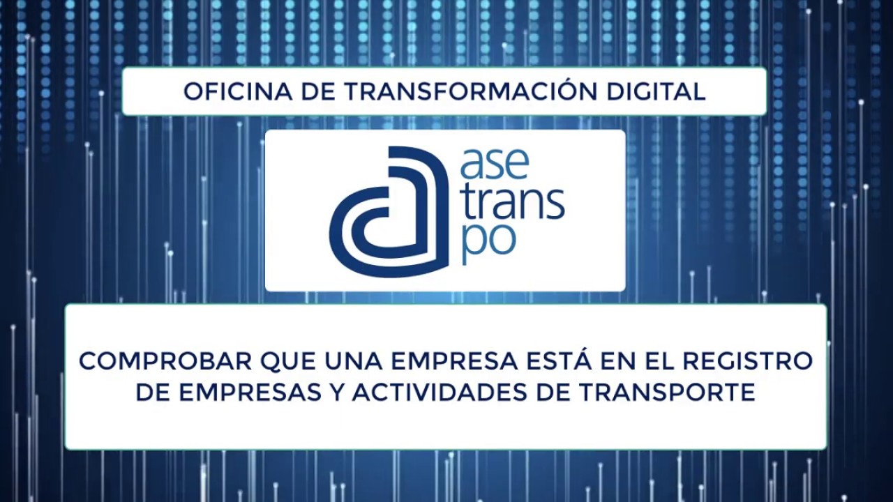 registro de empresas y actividades de transporte