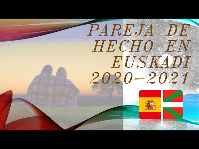 requisitos pareja de hecho pais vasco
