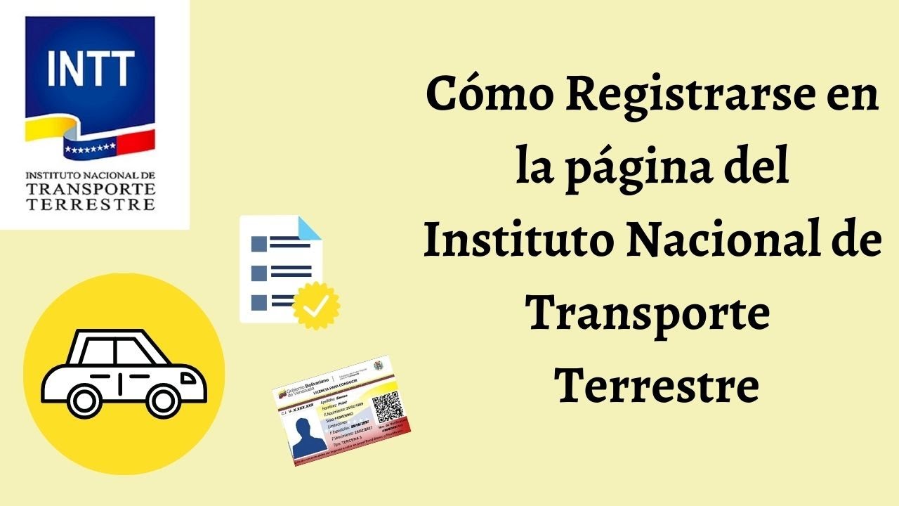 como registrarse en el ministerio de transporte