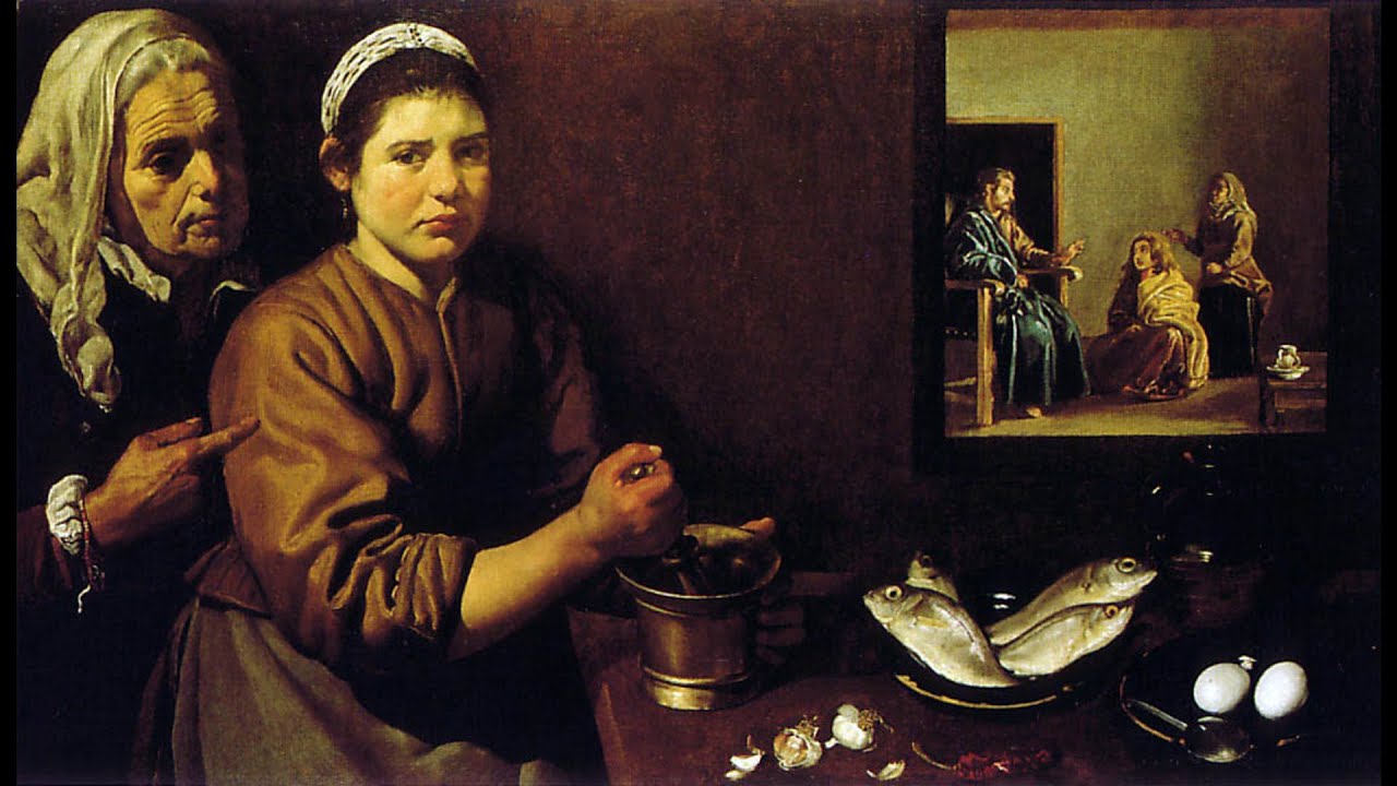 jesus en casa de marta y maria velazquez