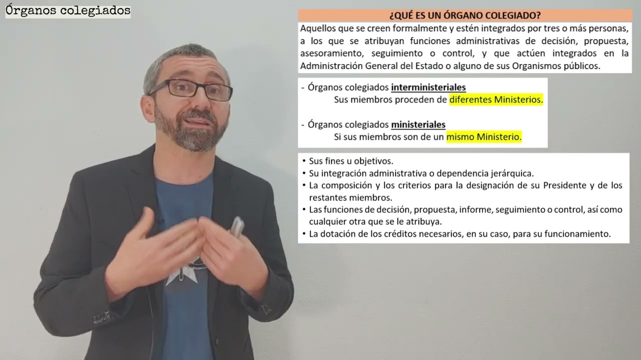 los órganos de las administraciones públicas