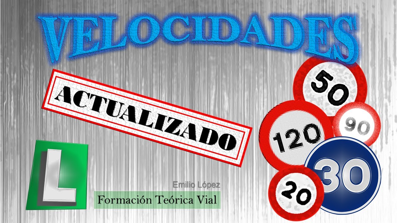 señales de velocidad maxima y minima